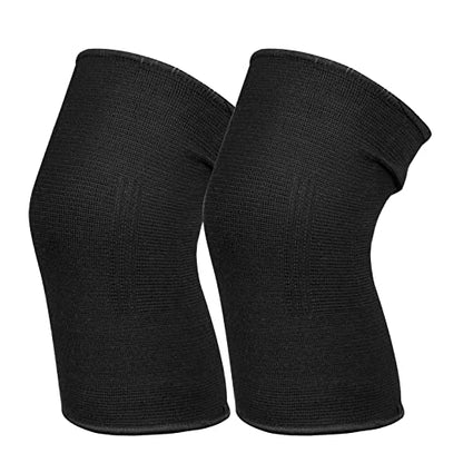 Knee Compression Sleeve For Women Men, Knee Braces for Knee Pain, Running Knee Brace, Knee Support For Knee Joint Pain (Black)