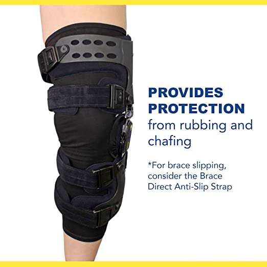 Knee Brace Undersleeve Closed Patella Protects Skin from Abrasions and Irritations, Easy to Use, Comfortable, Breathable, Lightweight, Flexible, and Non Slip Material